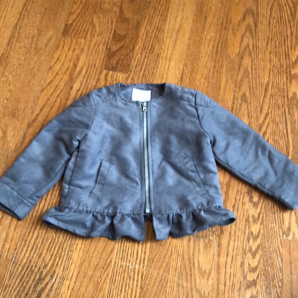 Gymboree Gray Suede Jacket NWOT!!!